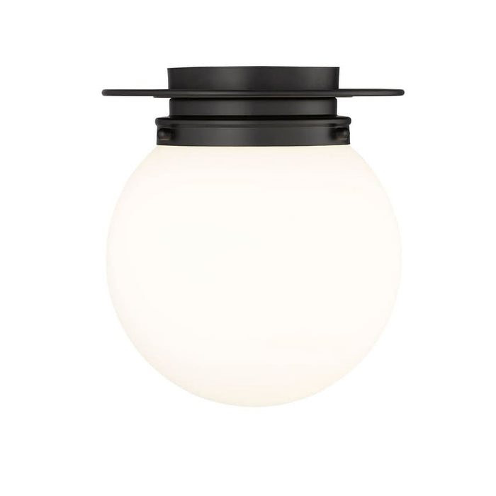 Calhoun Matte Black 1 Light 9 Inch Flushmount Z-Lite 7505F9-MB | theLightShop