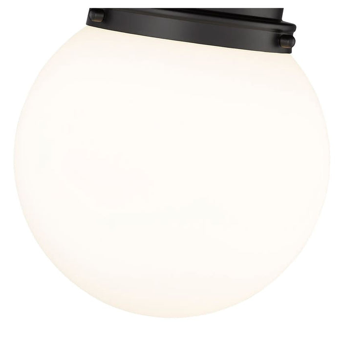 Calhoun Matte Black 1 Light 9 Inch Flushmount Z-Lite 7505F9-MB | theLightShop
