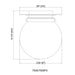 Calhoun Matte Black 1 Light 9 Inch Flushmount Z - Lite 7505F9 - MB - Flushmounts