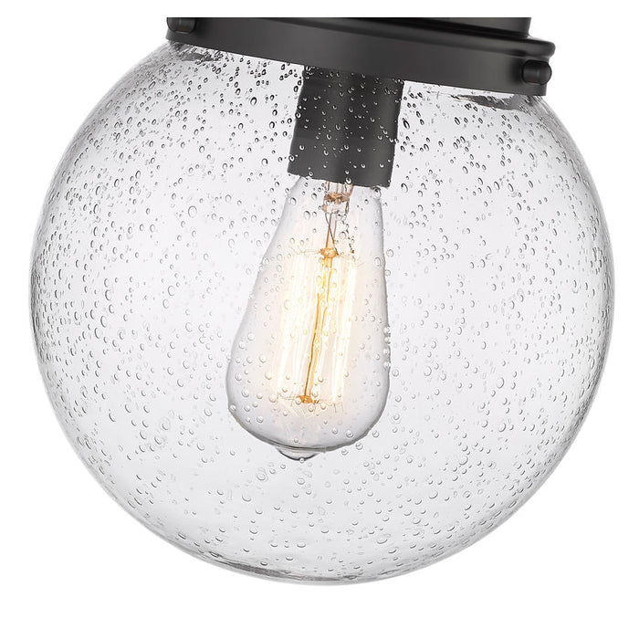 Calhoun Matte Black 1 Light 9 Inch Flushmount Z-Lite 7506F9-MB | theLightShop