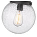 Calhoun Matte Black 1 Light 9 Inch Flushmount Z-Lite 7506F9-MB | theLightShop
