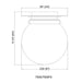 Calhoun Matte Black 1 Light 9 Inch Flushmount Z-Lite 7506F9-MB | theLightShop