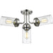 Calliope Polished Nickel Semi-Flushmount - Semi-Flushmounts