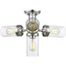 Calliope Polished Nickel Semi-Flushmount | theLightShop