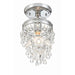 Calypso 1 Light Polished Chrome Ceiling Mount - Semi-Flushmounts