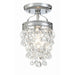 Calypso 1 Light Polished Chrome Ceiling Mount - Semi-Flushmounts