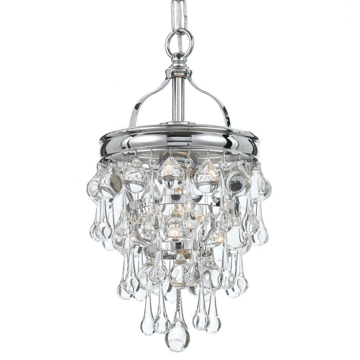 Calypso 1 Light Polished Chrome Mini Chandelier - Chandeliers