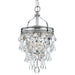 Calypso 1 Light Polished Chrome Mini Chandelier - Chandeliers