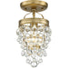Calypso 1 Light Vibrant Gold Ceiling Mount - Ceiling Mount