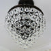 Calypso 3 Light Crystal Teardrop Vibrant Bronze Ceiling Mount - Ceiling Mount