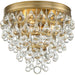 Calypso 3 Light Vibrant Gold Ceiling Mount - Ceiling Mount