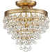 Calypso 3 Light Vibrant Gold Ceiling Mount - Ceiling Mount