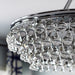 Calypso 6 Light Crystal Teardrop Polished Chrome Chandelier - Chandeliers