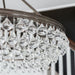 Calypso 6 Light Crystal Teardrop Vibrant Bronze Chandelier - Chandeliers