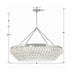 Calypso 8 Light Crystal Teardrop Polished Chrome Chandelier - Chandeliers