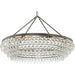 Calypso 8 Light Crystal Teardrop Vibrant Bronze Chandelier - Chandeliers
