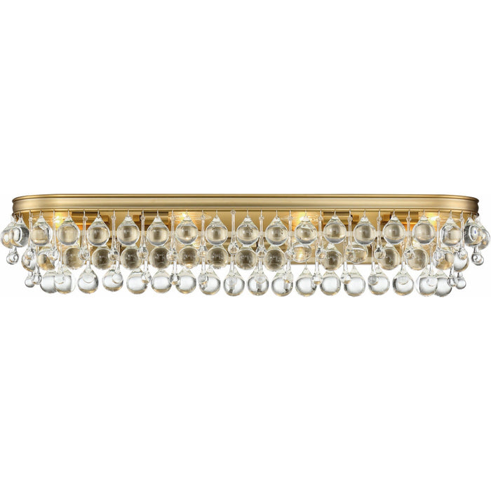 Calypso 8 Light Vibrant Gold Vanity Light - Bath & Vanity