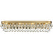 Calypso 8 Light Vibrant Gold Vanity Light - Bath & Vanity