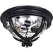 Camden VX Black Outdoor Flush Mount - Outdoor Flush Mount