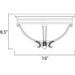 Camden VX Golden Bronze Outdoor Flush Mount - Outdoor Flush Mount