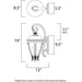 Camden VX Golden Bronze Outdoor Wall Mount - Outdoor Wall Mount