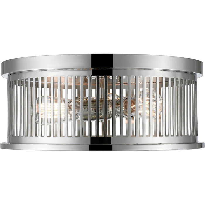 Camellia Polished Nickel Flushmount | theLightShop