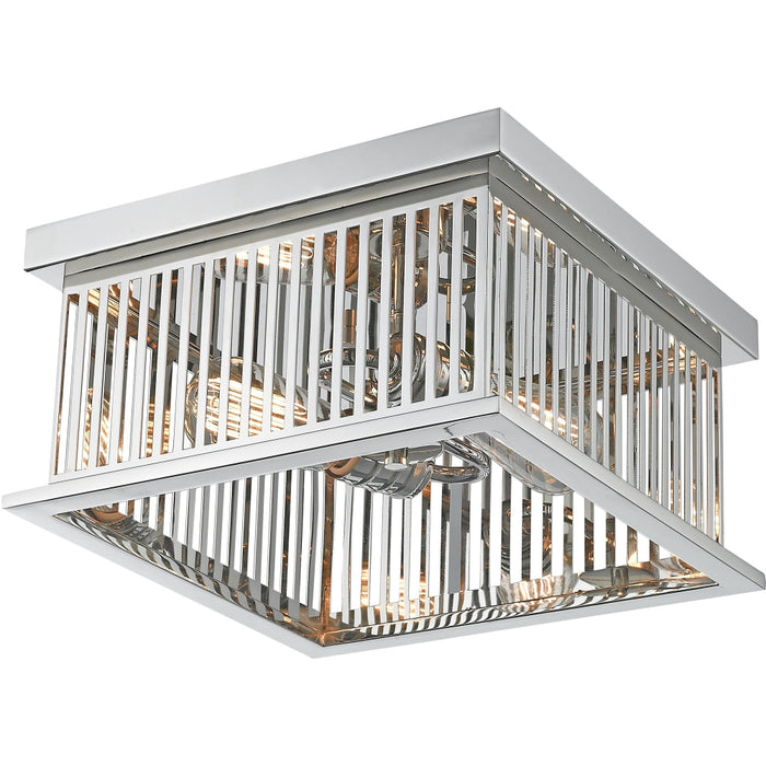 Camellia Polished Nickel Flushmount - Flushmounts