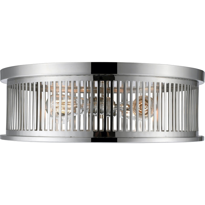 Camellia Polished Nickel Flushmount | theLightShop