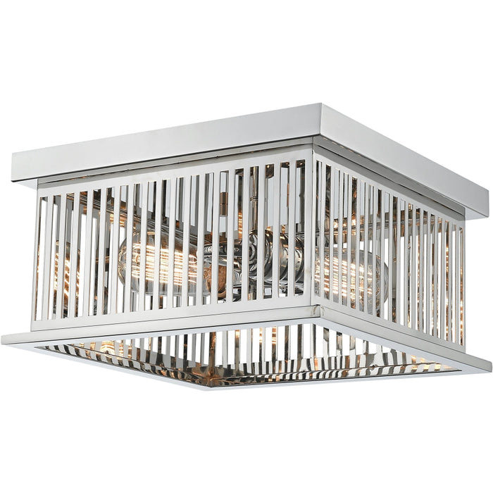 Camellia Polished Nickel Flushmount | theLightShop