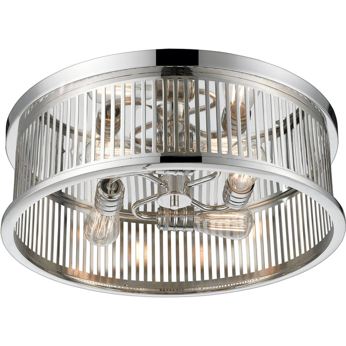 Camellia Polished Nickel Flushmount - Flushmounts