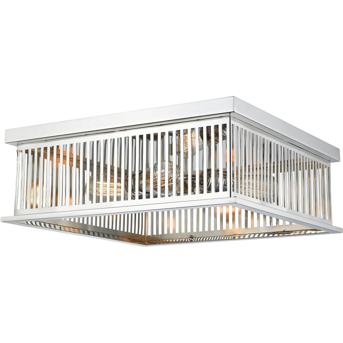 Camellia Polished Nickel Flushmount | theLightShop