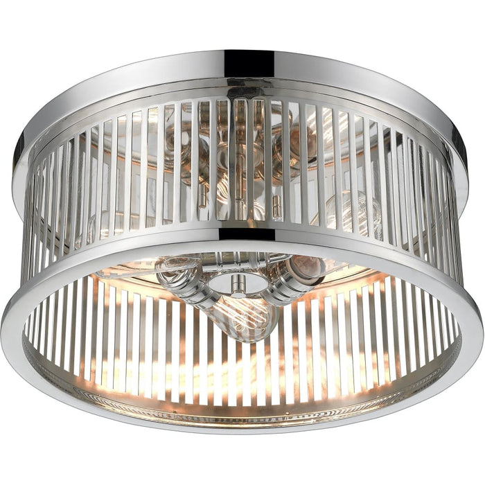 Camellia Polished Nickel Flushmount - Flushmounts