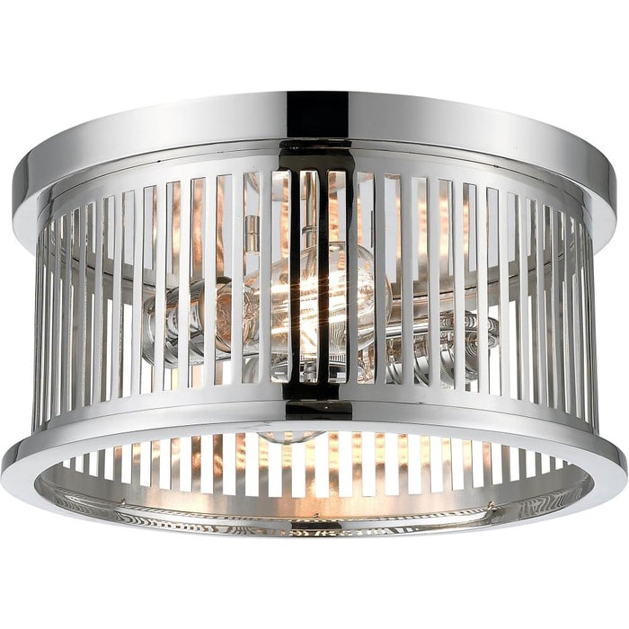 Camellia Polished Nickel Flushmount - Flushmounts