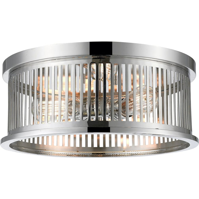 Camellia Polished Nickel Flushmount - Flushmounts