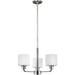 Canfield Brushed Nickel Chandelier - Chandeliers