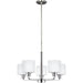 Canfield Brushed Nickel LED Chandelier - Chandeliers