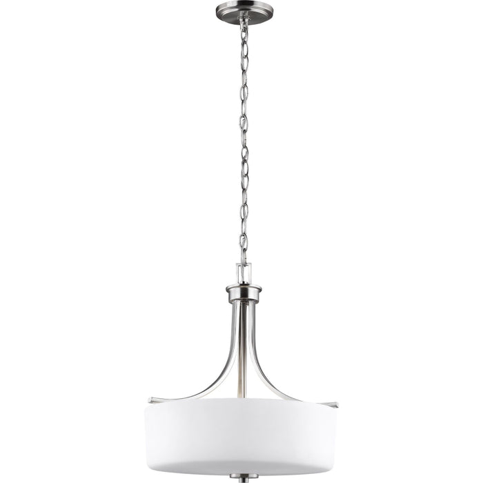 Canfield Brushed Nickel Pendant - Pendants