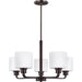 Canfield Burnt Sienna Chandelier - Chandeliers