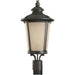 Cape May Burled Iron LED Outdoor Post Lantern - Outdoor Post Lantern