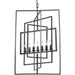Capri 7 Light Raw Steel Chandelier - Chandeliers