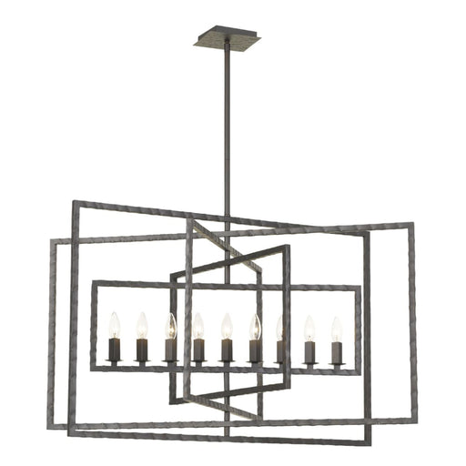 Capri 9 Light Raw Steel Chandelier - Chandeliers