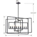 Capri 9 Light Raw Steel Chandelier - Chandeliers