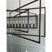 Capri 9 Light Raw Steel Chandelier - Chandeliers