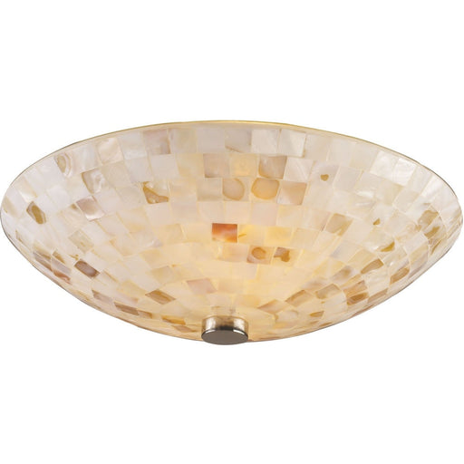Capri Satin Nickel Semi Flush Mount - Semi-Flushmounts