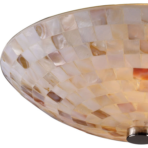 Capri Satin Nickel Semi Flush Mount - Semi-Flushmounts
