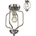 Cardinal Brushed Nickel Flushmount | theLightShop