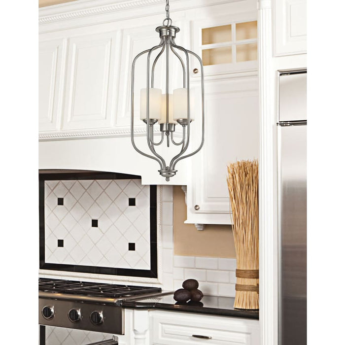 Cardinal Brushed Nickel Pendant - Pendants