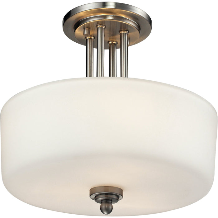 Cardinal Brushed Nickel Semi-Flushmount | theLightShop