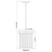 carnaby matte black 3 light pendant with ribbed glass shade