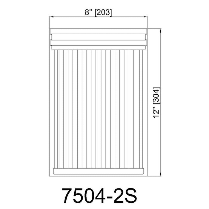 Carnaby Matte Black 2 Light Wall Sconce Z-Lite 7504-2S-MB | theLightShop